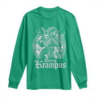 Christmas Krampus Long Sleeve Shirt Merry Krampus Norse Pagan Yule Horror Xmas - Wonder Print Shop