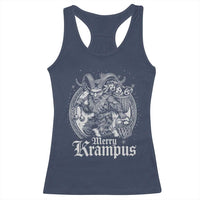 Christmas Krampus Racerback Tank Top Merry Krampus Norse Pagan Yule Horror Xmas - Wonder Print Shop