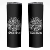 Christmas Krampus Skinny Tumbler Merry Krampus Norse Pagan Yule Horror Xmas - Wonder Print Shop