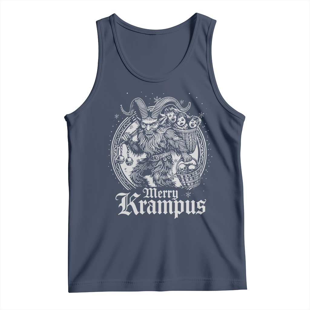 Christmas Krampus Tank Top Merry Krampus Norse Pagan Yule Horror Xmas - Wonder Print Shop