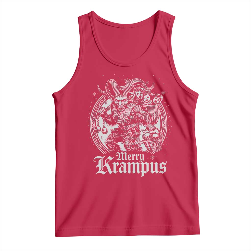 Christmas Krampus Tank Top Merry Krampus Norse Pagan Yule Horror Xmas - Wonder Print Shop