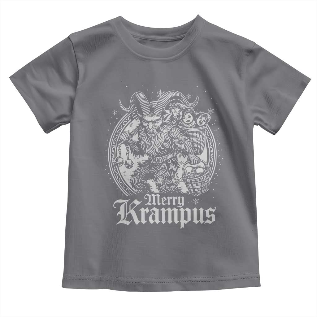 Christmas Krampus Toddler T Shirt Merry Krampus Norse Pagan Yule Horror Xmas - Wonder Print Shop