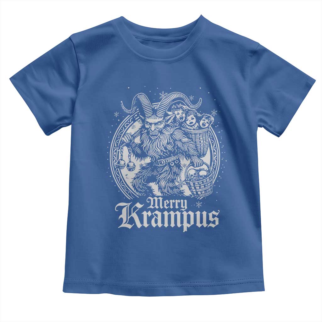 Christmas Krampus Toddler T Shirt Merry Krampus Norse Pagan Yule Horror Xmas - Wonder Print Shop