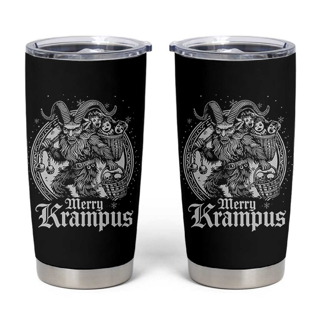 Christmas Krampus Tumbler Cup Merry Krampus Norse Pagan Yule Horror Xmas - Wonder Print Shop