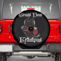Christmas Krampus Cat Spare Tire Cover Gruss Vom Krampus Pagan Yule Xmas - Wonder Print Shop