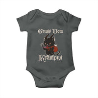 Christmas Krampus Cat Baby Onesie Gruss Vom Krampus Pagan Yule Xmas - Wonder Print Shop