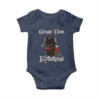 Christmas Krampus Cat Baby Onesie Gruss Vom Krampus Pagan Yule Xmas - Wonder Print Shop