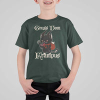 Christmas Krampus Cat T Shirt For Kid Gruss Vom Krampus Pagan Yule Xmas - Wonder Print Shop