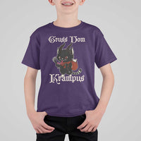 Christmas Krampus Cat T Shirt For Kid Gruss Vom Krampus Pagan Yule Xmas - Wonder Print Shop
