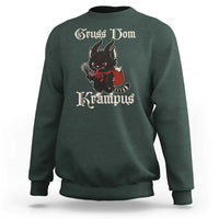 Christmas Krampus Cat Sweatshirt Gruss Vom Krampus Pagan Yule Xmas - Wonder Print Shop