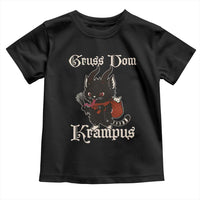 Christmas Krampus Cat Toddler T Shirt Gruss Vom Krampus Pagan Yule Xmas - Wonder Print Shop
