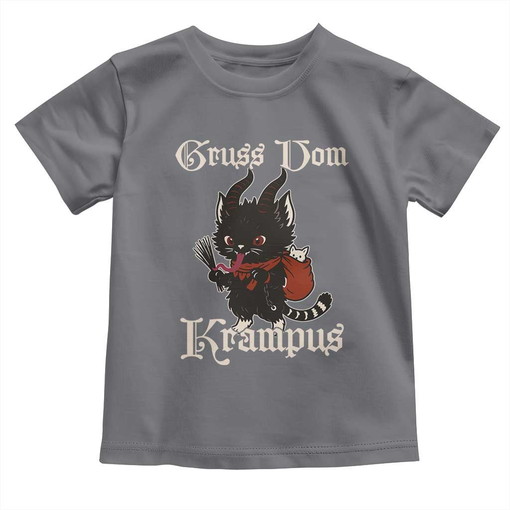 Christmas Krampus Cat Toddler T Shirt Gruss Vom Krampus Pagan Yule Xmas - Wonder Print Shop