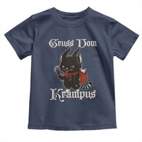 Christmas Krampus Cat Toddler T Shirt Gruss Vom Krampus Pagan Yule Xmas - Wonder Print Shop