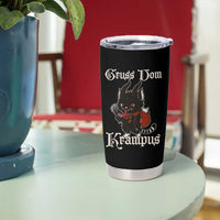 Christmas Krampus Cat Tumbler Cup Gruss Vom Krampus Pagan Yule Xmas - Wonder Print Shop