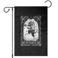 Christmas Krampus Garden Flag Pagan Yule Nordic Xmas Krampus Evil Tarot Card - Wonder Print Shop