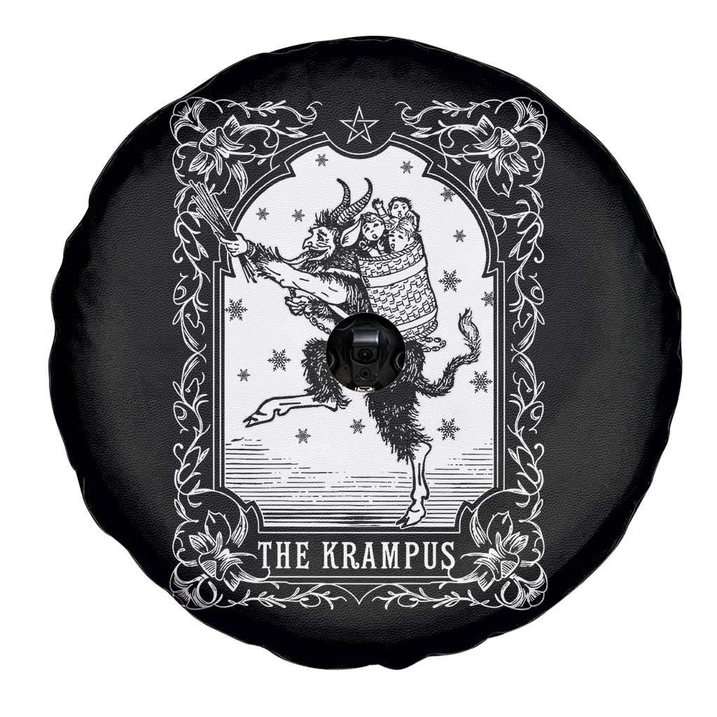 Christmas Krampus Spare Tire Cover Pagan Yule Nordic Xmas Krampus Evil Tarot Card - Wonder Print Shop