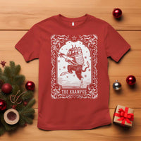 Christmas Krampus T Shirt Pagan Yule Nordic Xmas Krampus Evil Tarot Card - Wonder Print Shop