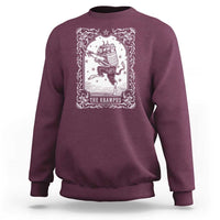 Christmas Krampus Sweatshirt Pagan Yule Nordic Xmas Krampus Evil Tarot Card - Wonder Print Shop