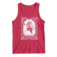 Christmas Krampus Tank Top Pagan Yule Nordic Xmas Krampus Evil Tarot Card - Wonder Print Shop