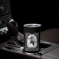 Christmas Krampus Tumbler Cup Pagan Yule Nordic Xmas Krampus Evil Tarot Card - Wonder Print Shop
