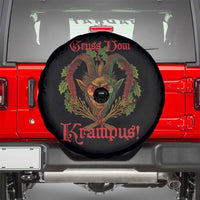 Nordic Christmas Krampus Spare Tire Cover Gruss Vom Krampus Pagan Yule Xmas - Wonder Print Shop