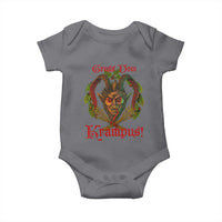 Nordic Christmas Krampus Baby Onesie Gruss Vom Krampus Pagan Yule Xmas - Wonder Print Shop
