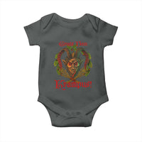 Nordic Christmas Krampus Baby Onesie Gruss Vom Krampus Pagan Yule Xmas - Wonder Print Shop
