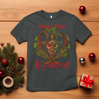 Nordic Christmas Krampus T Shirt Gruss Vom Krampus Pagan Yule Xmas - Wonder Print Shop