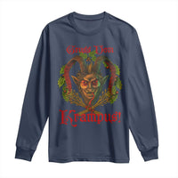 Nordic Christmas Krampus Long Sleeve Shirt Gruss Vom Krampus Pagan Yule Xmas - Wonder Print Shop