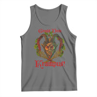Nordic Christmas Krampus Tank Top Gruss Vom Krampus Pagan Yule Xmas - Wonder Print Shop