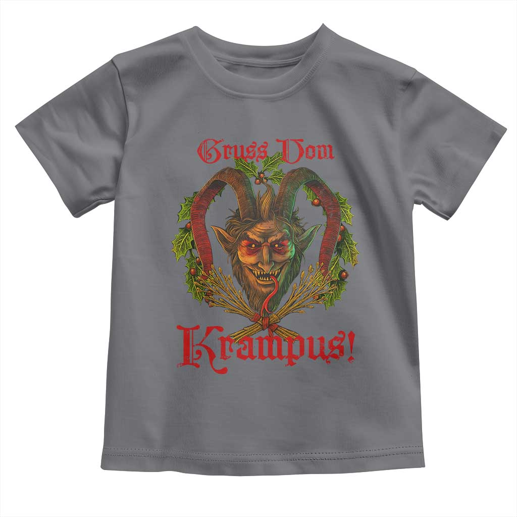 Nordic Christmas Krampus Toddler T Shirt Gruss Vom Krampus Pagan Yule Xmas - Wonder Print Shop