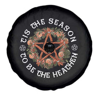 Tis The Season To Be The Heathen Spare Tire Cover Pagan Christmas Yule Holiday - Wonder Print Shop