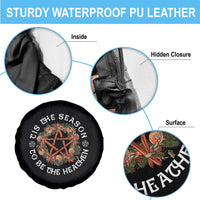 Tis The Season To Be The Heathen Spare Tire Cover Pagan Christmas Yule Holiday - Wonder Print Shop