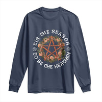 Tis The Season To Be The Heathen Long Sleeve Shirt Pagan Christmas Yule Holiday - Wonder Print Shop