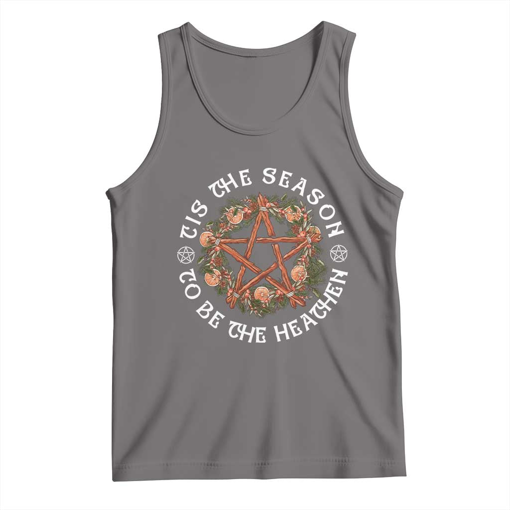 Tis The Season To Be The Heathen Tank Top Pagan Christmas Yule Holiday - Wonder Print Shop