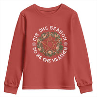 Tis The Season To Be The Heathen Youth Sweatshirt Pagan Christmas Yule Holiday - Wonder Print Shop