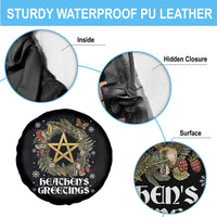 Heathens Greeting Spare Tire Cover Pagan Christmas Wreath Yule Holiday - Wonder Print Shop