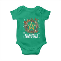 Heathens Greeting Baby Onesie Pagan Christmas Wreath Yule Holiday - Wonder Print Shop