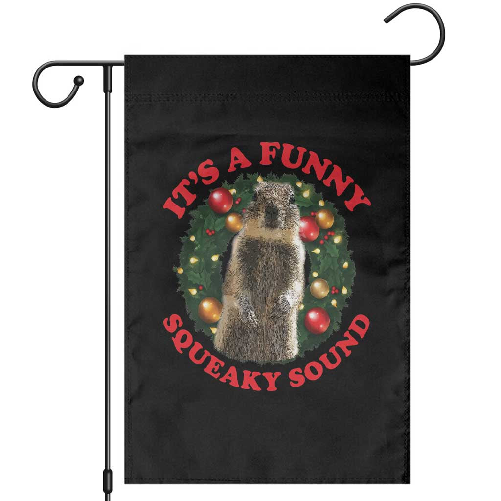 Funny Christmas Vacation Squirrel Movie Garden Flag It Is A Funny Squeaky Sound Xmas Wreath - Wonder Print Shop