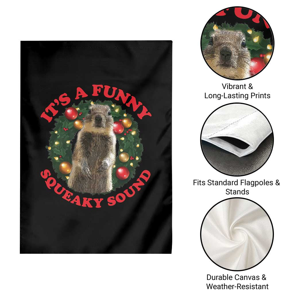 Funny Christmas Vacation Squirrel Movie Garden Flag It Is A Funny Squeaky Sound Xmas Wreath - Wonder Print Shop