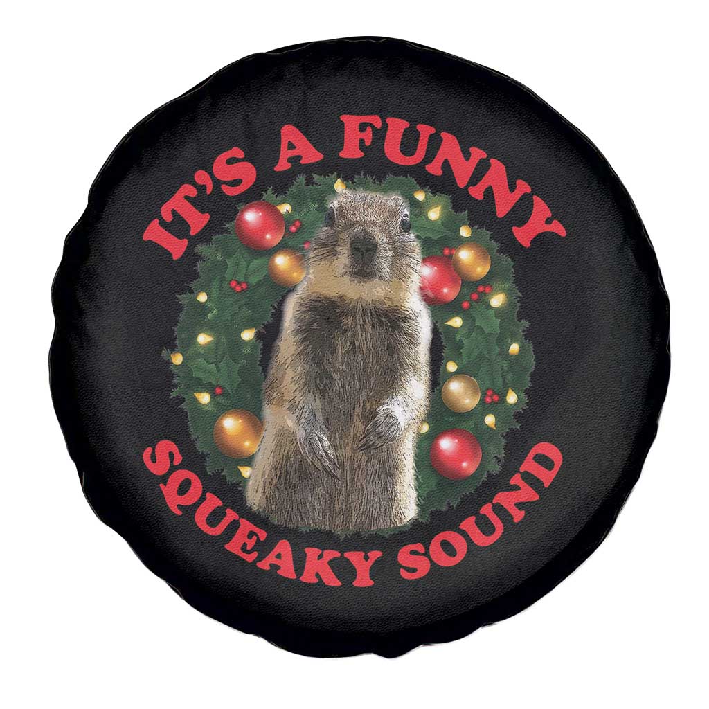 Funny Christmas Vacation Squirrel Movie Spare Tire Cover It Is A Funny Squeaky Sound Xmas Wreath - Wonder Print Shop