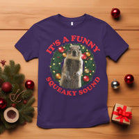 Funny Christmas Vacation Squirrel Movie T Shirt It Is A Funny Squeaky Sound Xmas Wreath - Wonder Print Shop