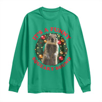Funny Christmas Vacation Squirrel Movie Long Sleeve Shirt It Is A Funny Squeaky Sound Xmas Wreath - Wonder Print Shop