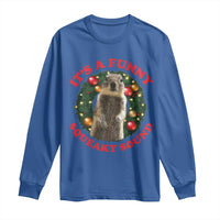 Funny Christmas Vacation Squirrel Movie Long Sleeve Shirt It Is A Funny Squeaky Sound Xmas Wreath - Wonder Print Shop