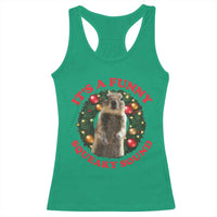 Funny Christmas Vacation Squirrel Movie Racerback Tank Top It Is A Funny Squeaky Sound Xmas Wreath - Wonder Print Shop