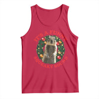 Funny Christmas Vacation Squirrel Movie Tank Top It Is A Funny Squeaky Sound Xmas Wreath - Wonder Print Shop