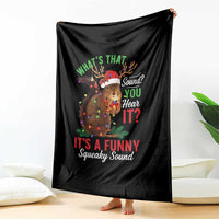 Funny Christmas Vacation Squirrel Movie Throw Blanket Whats That Sound You Hear It It Is A Funny Squeaky Sound - Wonder Print Shop