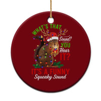 Funny Christmas Vacation Squirrel Movie Ceramic Ornament Whats That Sound You Hear It It Is A Funny Squeaky Sound - Wonder Print Shop