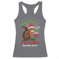 Funny Christmas Vacation Squirrel Movie Racerback Tank Top Whats That Sound You Hear It It Is A Funny Squeaky Sound - Wonder Print Shop