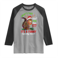 Funny Christmas Vacation Squirrel Movie Raglan Shirt Whats That Sound You Hear It It Is A Funny Squeaky Sound - Wonder Print Shop